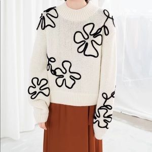 Los Angeles Atelier & other stories floral rope sweater